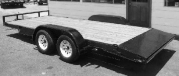 Image of the car trailer built with the dovetail.