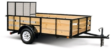 6x10 Single axle utility trailer built from our 6x10 utility trailer plans.