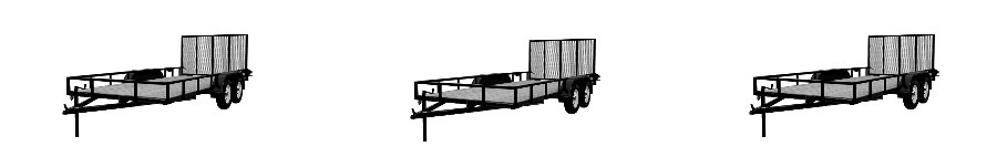 Image of 7' wide utility trailers.